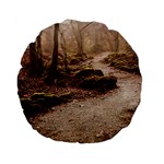 Path Trees Forest Fantasy Standard 15  Premium Round Cushions