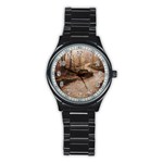 Path Trees Forest Fantasy Stainless Steel Round Watch