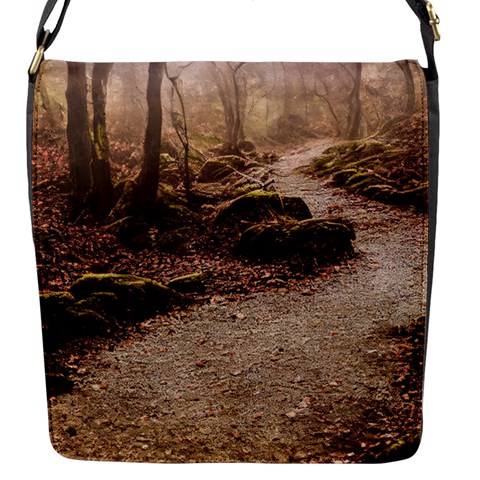Path Trees Forest Fantasy Flap Closure Messenger Bag (S) from ArtsNow.com Front