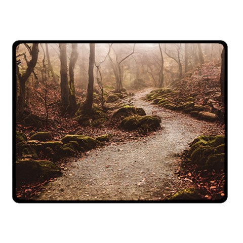 Path Trees Forest Fantasy 50  x 40  Two Sides Fleece Blanket (Small) from ArtsNow.com 45 x34  Blanket Front