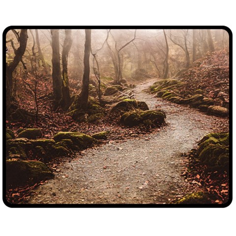 Path Trees Forest Fantasy 60  x 50  Two Sides Fleece Blanket (Medium) from ArtsNow.com 58.8 x47.4  Blanket Front