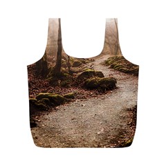 Path Trees Forest Fantasy Full Print Recycle Bag (M) from ArtsNow.com Back