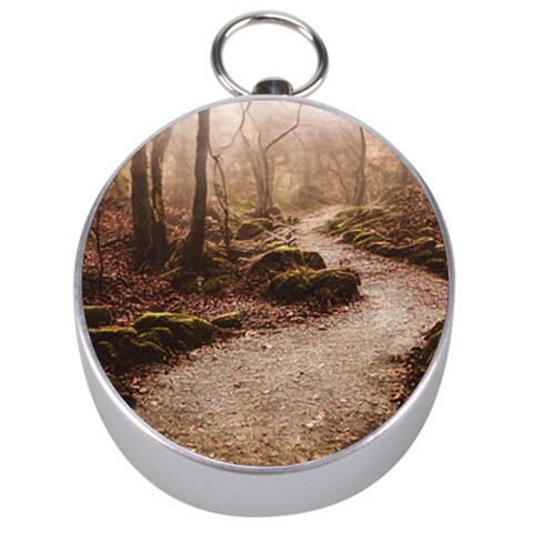 Path Trees Forest Fantasy Silver Compasses from ArtsNow.com Front