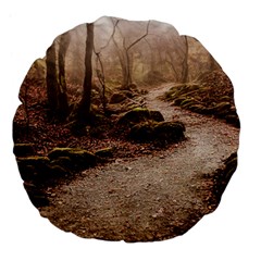 Path Trees Forest Fantasy Large 18  Premium Flano Round Cushions from ArtsNow.com Back