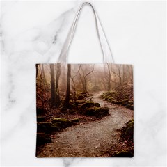 Path Trees Forest Fantasy Zipper Grocery Tote Bag from ArtsNow.com Back