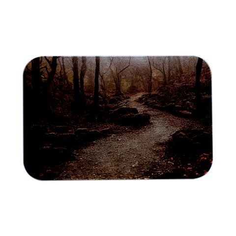Path Trees Forest Fantasy Open Lid Metal Box (Silver)   from ArtsNow.com Front