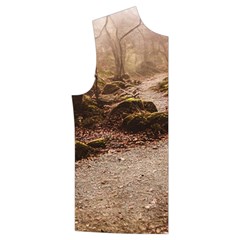 Path Trees Forest Fantasy Men s High Neck Button Up Puffer Vest from ArtsNow.com Front Right