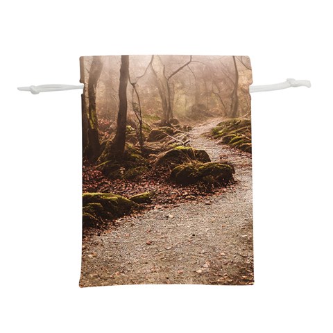 Path Trees Forest Fantasy Lightweight Drawstring Pouch (S) from ArtsNow.com Front
