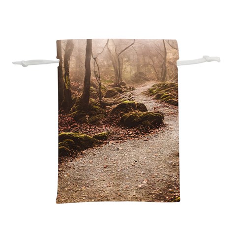 Path Trees Forest Fantasy Lightweight Drawstring Pouch (L) from ArtsNow.com Front