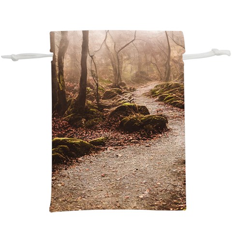 Path Trees Forest Fantasy Lightweight Drawstring Pouch (XL) from ArtsNow.com Front