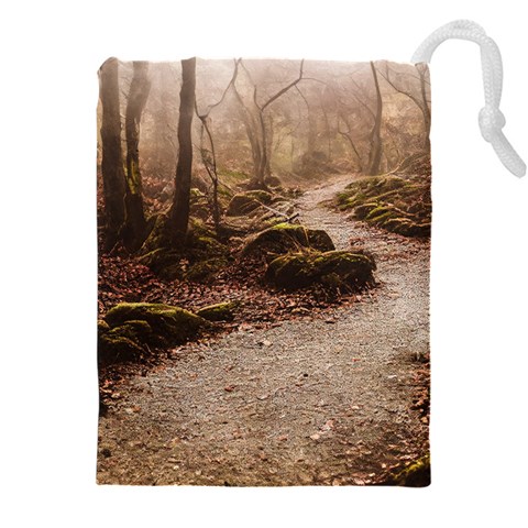 Path Trees Forest Fantasy Drawstring Pouch (4XL) from ArtsNow.com Front