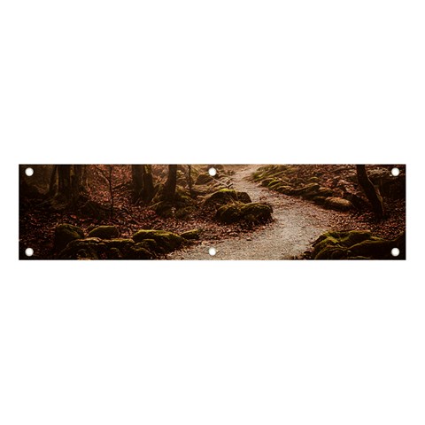 Path Trees Forest Fantasy Banner and Sign 4  x 1  from ArtsNow.com Front