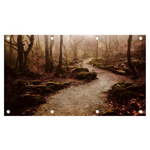 Path Trees Forest Fantasy Banner and Sign 7  x 4  from ArtsNow.com Front