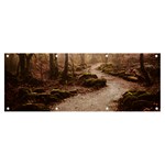 Path Trees Forest Fantasy Banner and Sign 8  x 3 