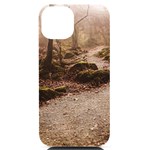 Path Trees Forest Fantasy iPhone 14 Black UV Print PC Hardshell Case