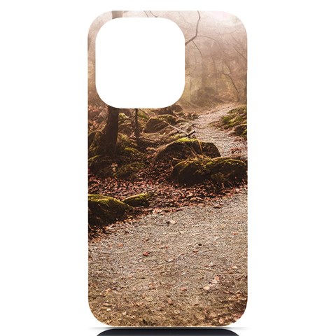 Path Trees Forest Fantasy iPhone 14 Pro Black UV Print PC Hardshell Case from ArtsNow.com Front
