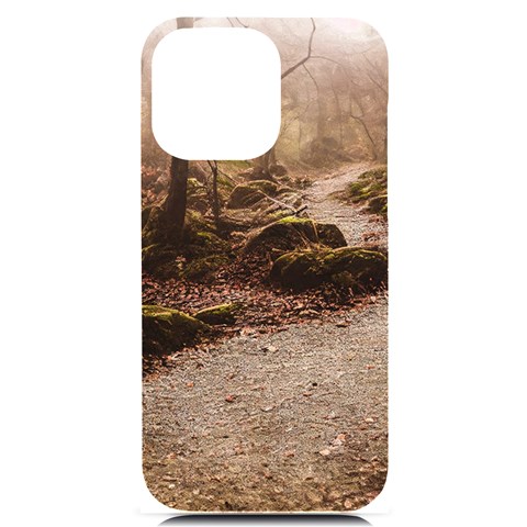 Path Trees Forest Fantasy iPhone 14 Pro Max Black UV Print PC Hardshell Case from ArtsNow.com Front