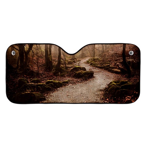 Path Trees Forest Fantasy Car Windshield Sunshade from ArtsNow.com Front