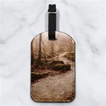 Path Trees Forest Fantasy Nappa Leather Luggage Tag Rectangle