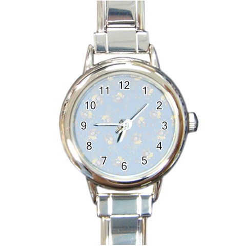 Bluey, Bluey merch, Bluey pattern, Bluey Bluey, bingo, Bluey design, bluey dog Round Italian Charm Watch from ArtsNow.com Front