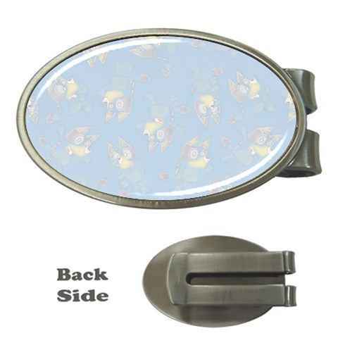 Bluey, Bluey merch, Bluey pattern, Bluey Bluey, bingo, Bluey design, bluey dog Money Clips (Oval)  from ArtsNow.com Front