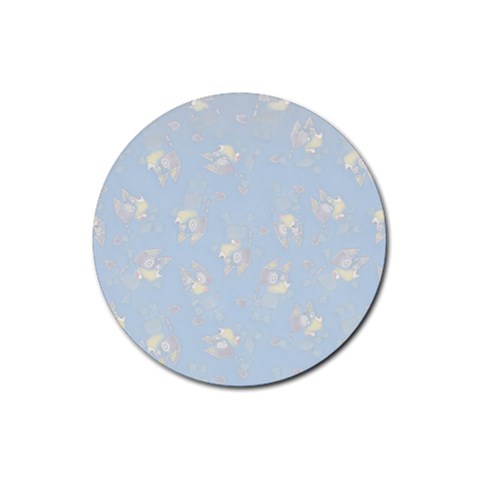 Bluey, Bluey merch, Bluey pattern, Bluey Bluey, bingo, Bluey design, bluey dog Rubber Coaster (Round) from ArtsNow.com Front