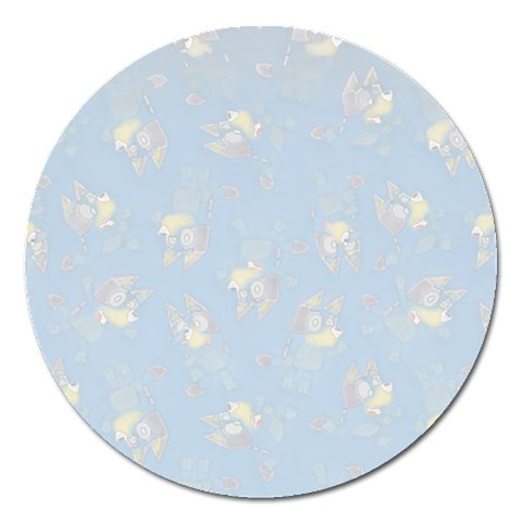 Bluey, Bluey merch, Bluey pattern, Bluey Bluey, bingo, Bluey design, bluey dog Magnet 5  (Round) from ArtsNow.com Front