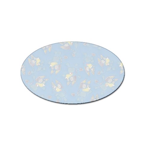 Bluey, Bluey merch, Bluey pattern, Bluey Bluey, bingo, Bluey design, bluey dog Sticker Oval (10 pack) from ArtsNow.com Front