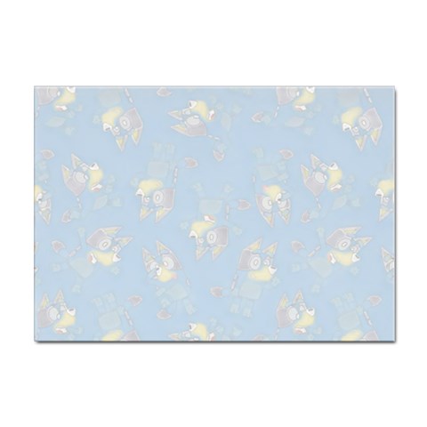 Bluey, Bluey merch, Bluey pattern, Bluey Bluey, bingo, Bluey design, bluey dog Sticker A4 (100 pack) from ArtsNow.com Front