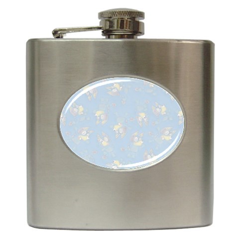 Bluey, Bluey merch, Bluey pattern, Bluey Bluey, bingo, Bluey design, bluey dog Hip Flask (6 oz) from ArtsNow.com Front