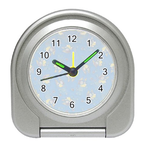 Bluey, Bluey merch, Bluey pattern, Bluey Bluey, bingo, Bluey design, bluey dog Travel Alarm Clock from ArtsNow.com Front
