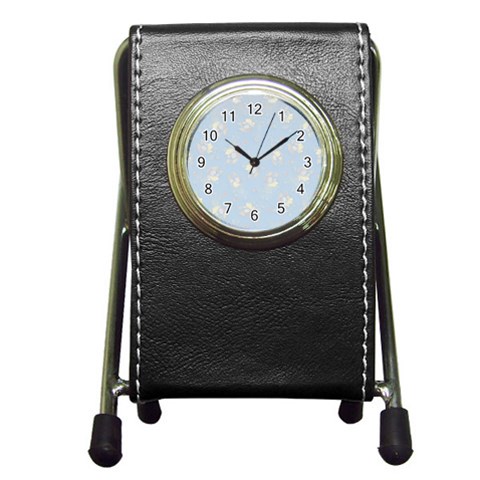 Bluey, Bluey merch, Bluey pattern, Bluey Bluey, bingo, Bluey design, bluey dog Pen Holder Desk Clock from ArtsNow.com Front
