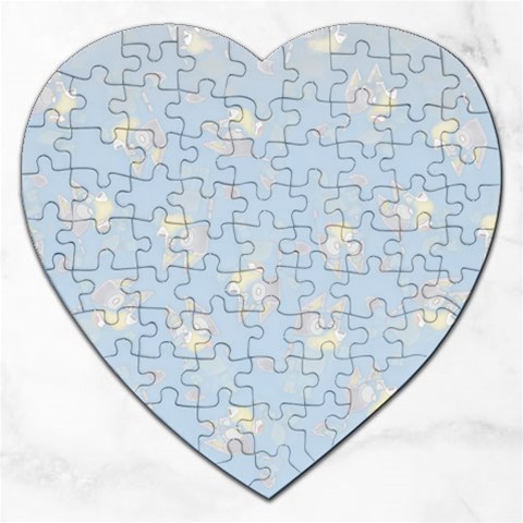 Bluey, Bluey merch, Bluey pattern, Bluey Bluey, bingo, Bluey design, bluey dog Jigsaw Puzzle (Heart) from ArtsNow.com Front