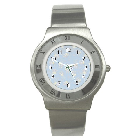 Bluey, Bluey merch, Bluey pattern, Bluey Bluey, bingo, Bluey design, bluey dog Stainless Steel Watch from ArtsNow.com Front