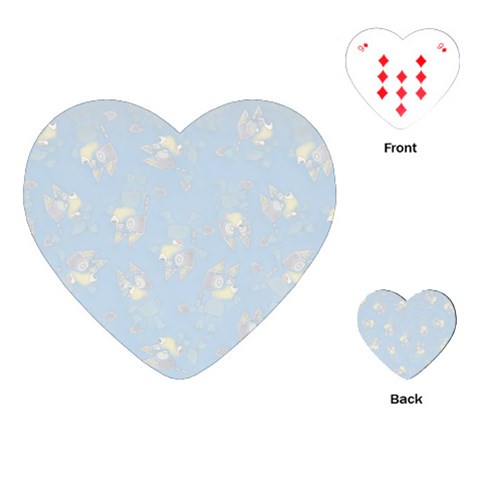 Bluey, Bluey merch, Bluey pattern, Bluey Bluey, bingo, Bluey design, bluey dog Playing Cards Single Design (Heart) from ArtsNow.com Front