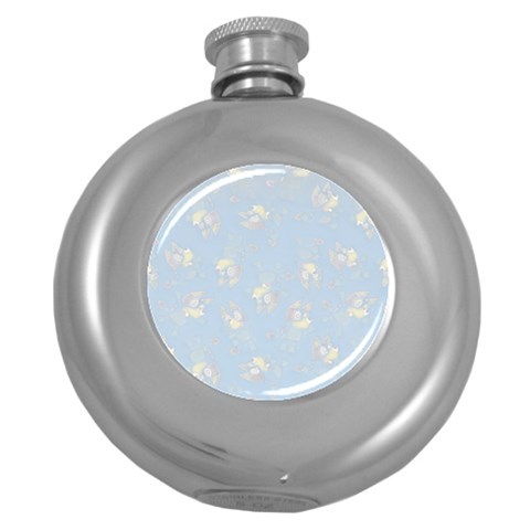 Bluey, Bluey merch, Bluey pattern, Bluey Bluey, bingo, Bluey design, bluey dog Round Hip Flask (5 oz) from ArtsNow.com Front