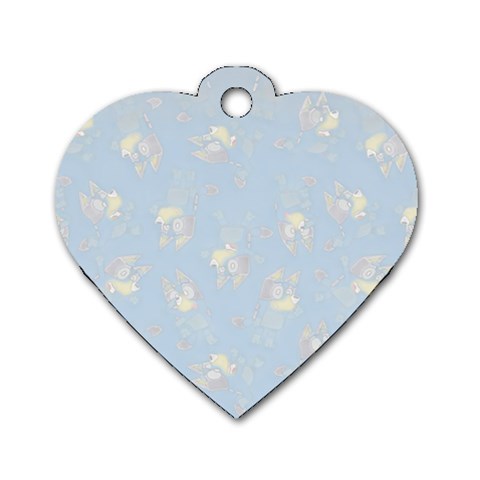 Bluey, Bluey merch, Bluey pattern, Bluey Bluey, bingo, Bluey design, bluey dog Dog Tag Heart (One Side) from ArtsNow.com Front