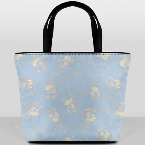 Bluey, Bluey merch, Bluey pattern, Bluey Bluey, bingo, Bluey design, bluey dog Bucket Bag from ArtsNow.com Front