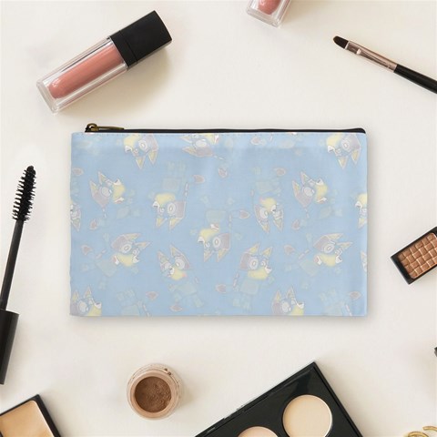 Bluey, Bluey merch, Bluey pattern, Bluey Bluey, bingo, Bluey design, bluey dog Cosmetic Bag (Medium) from ArtsNow.com Front
