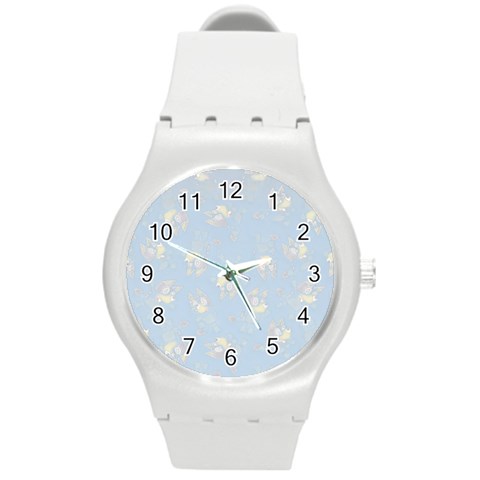 Bluey, Bluey merch, Bluey pattern, Bluey Bluey, bingo, Bluey design, bluey dog Round Plastic Sport Watch (M) from ArtsNow.com Front