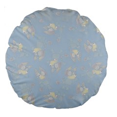 Bluey, Bluey merch, Bluey pattern, Bluey Bluey, bingo, Bluey design, bluey dog Large 18  Premium Round Cushions from ArtsNow.com Back
