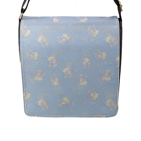 Bluey, Bluey merch, Bluey pattern, Bluey Bluey, bingo, Bluey design, bluey dog Flap Closure Messenger Bag (L) from ArtsNow.com Front