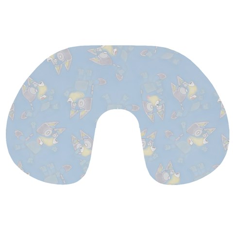 Bluey, Bluey merch, Bluey pattern, Bluey Bluey, bingo, Bluey design, bluey dog Travel Neck Pillow from ArtsNow.com Front