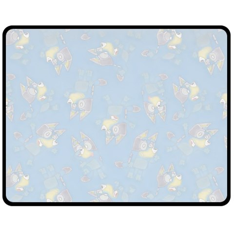 Bluey, Bluey merch, Bluey pattern, Bluey Bluey, bingo, Bluey design, bluey dog 60  x 50  Two Sides Fleece Blanket (Medium) from ArtsNow.com 58.8 x47.4  Blanket Front