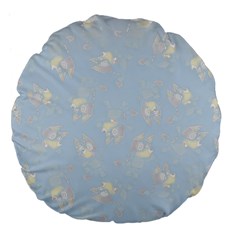 Bluey, Bluey merch, Bluey pattern, Bluey Bluey, bingo, Bluey design, bluey dog Large 18  Premium Flano Round Cushions from ArtsNow.com Back