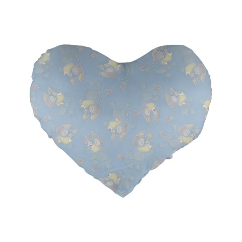 Bluey, Bluey merch, Bluey pattern, Bluey Bluey, bingo, Bluey design, bluey dog Standard 16  Premium Flano Heart Shape Cushions from ArtsNow.com Front