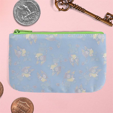 Bluey, Bluey merch, Bluey pattern, Bluey Bluey, bingo, Bluey design, bluey dog Large Coin Purse from ArtsNow.com Front