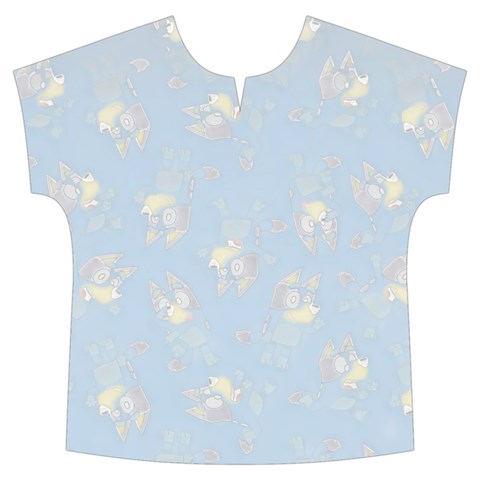 Bluey, Bluey merch, Bluey pattern, Bluey Bluey, bingo, Bluey design, bluey dog Short Sleeve Long Pants Satin Pajamas Set from ArtsNow.com Front