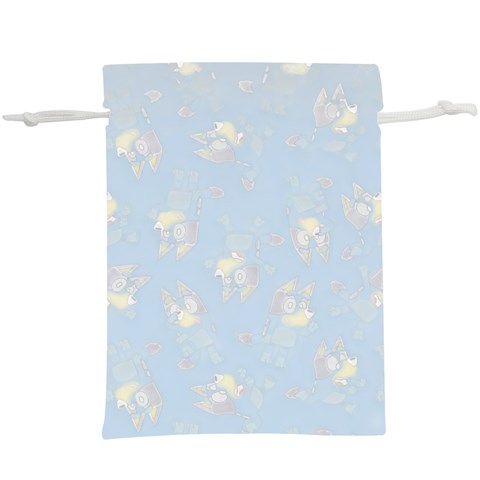 Bluey, Bluey merch, Bluey pattern, Bluey Bluey, bingo, Bluey design, bluey dog Lightweight Drawstring Pouch (XL) from ArtsNow.com Front