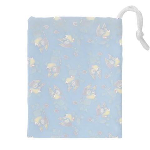Bluey, Bluey merch, Bluey pattern, Bluey Bluey, bingo, Bluey design, bluey dog Drawstring Pouch (4XL) from ArtsNow.com Front